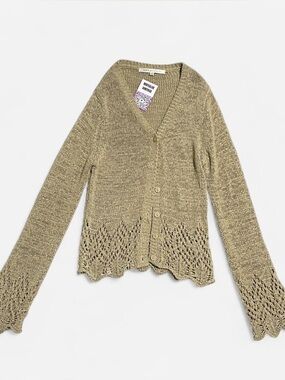 Boho crochet cardigan with long sleeves
Size P M